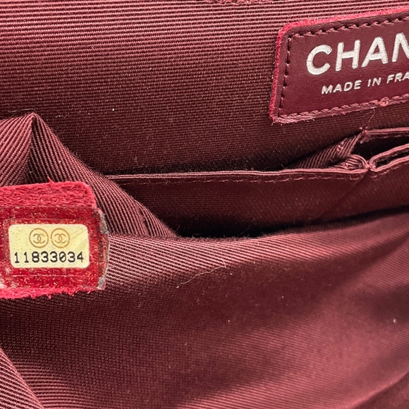 CHANEL BLACK QUILTED JERSEY 2.55 FLAP HANDBAG - Picture 16 of 16